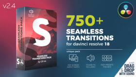 Seamless Transitions for Davinci Resolve by GR-44 Логотип