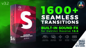Seamless Transitions for Davinci Resolve by GR-44 Логотип